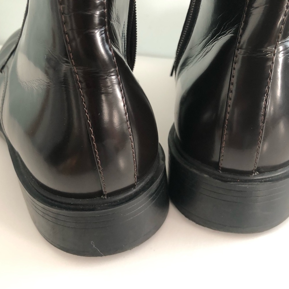 Men’s 13 black leather Calvin Klein boots. Nearly new - Picture 3 of 4